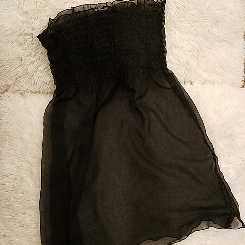Black beach cover up